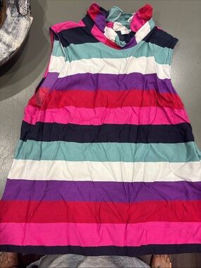 1901 Woman’s Sleeveless Striped Tank top in Pink, Purple, Teal, Red, Navy & Whit